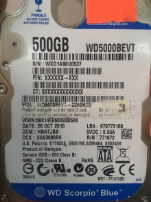 WD5000BEVT-22A0RT0