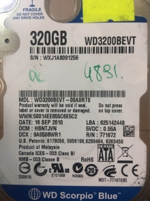 WD3200BEVT-00A0RT0