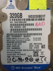 WD3200BEVT-80A0RT0