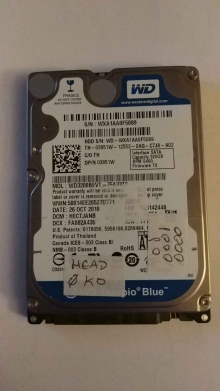 WD3200BEVT-95A23T0