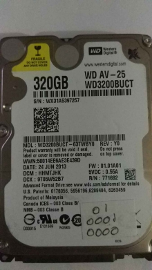 WD3200BUCT-63TWBY0