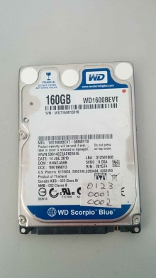 WD1600BEVT-00M9YT0