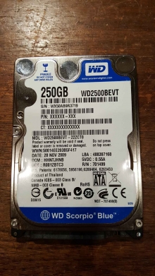 WD2500BEVT-22ZCT0