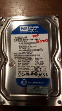 WD2500AAKS-60L9A0