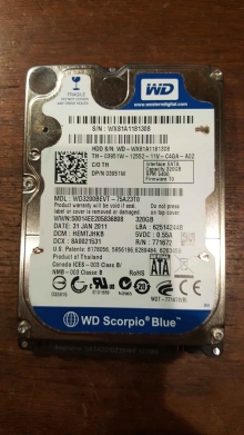 WD3200BEVT-75A23T0