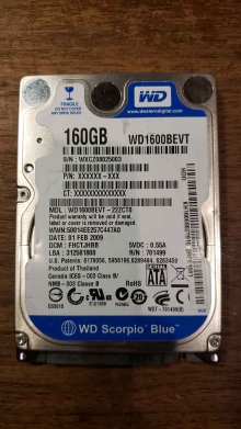WD1600BEVT-22ZCT0