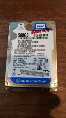 WD5000BEVT-22A0RT0