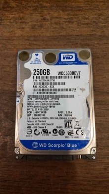 WD2500BEVT-22ZCT0