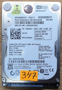 WD3200BEVT-75ZCT1